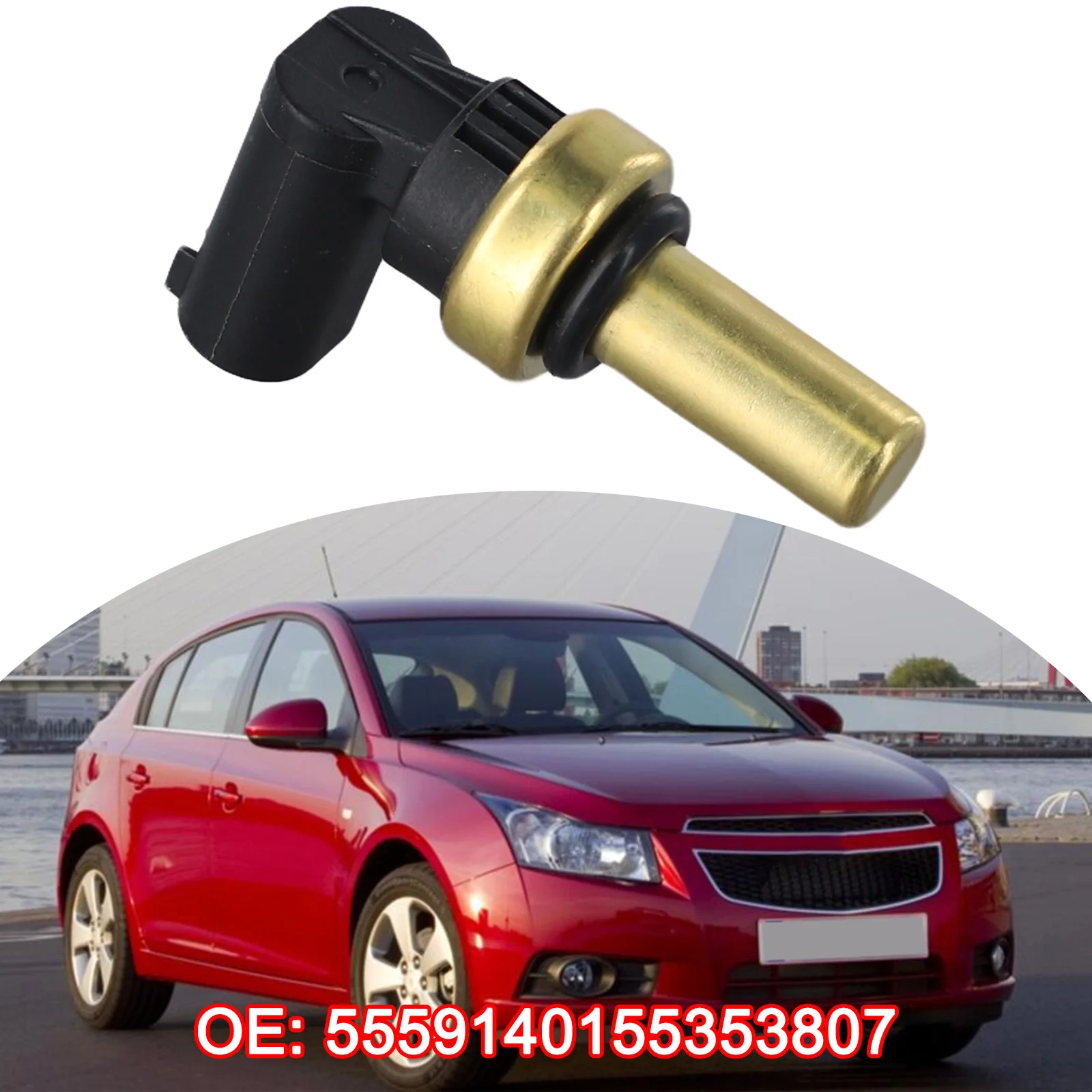 

1 шт. датчик температуры охлаждающей жидкости двигателя автомобиля для Chevrolet для Chevy 55353807 55591401 55563530 В 30720124 TX229 EF0037 EF0068