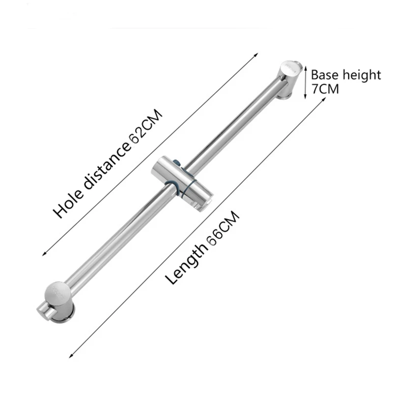 Stainless Steel Punch-free Shower Lifting Rod Bathroom Shower Adjustable Fixed Shower Slide Bars Shower Head Bracket