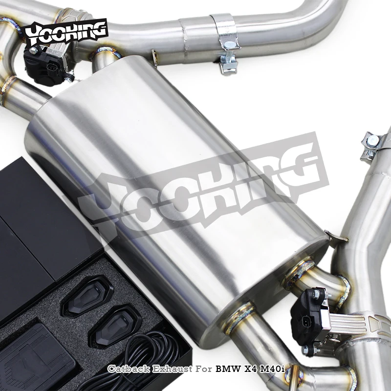 SUS304 Catback Exhaust For BMW X3/X4 M40i 3.0T 2018-2025 Electronic Valve Valvetronic Muffler System