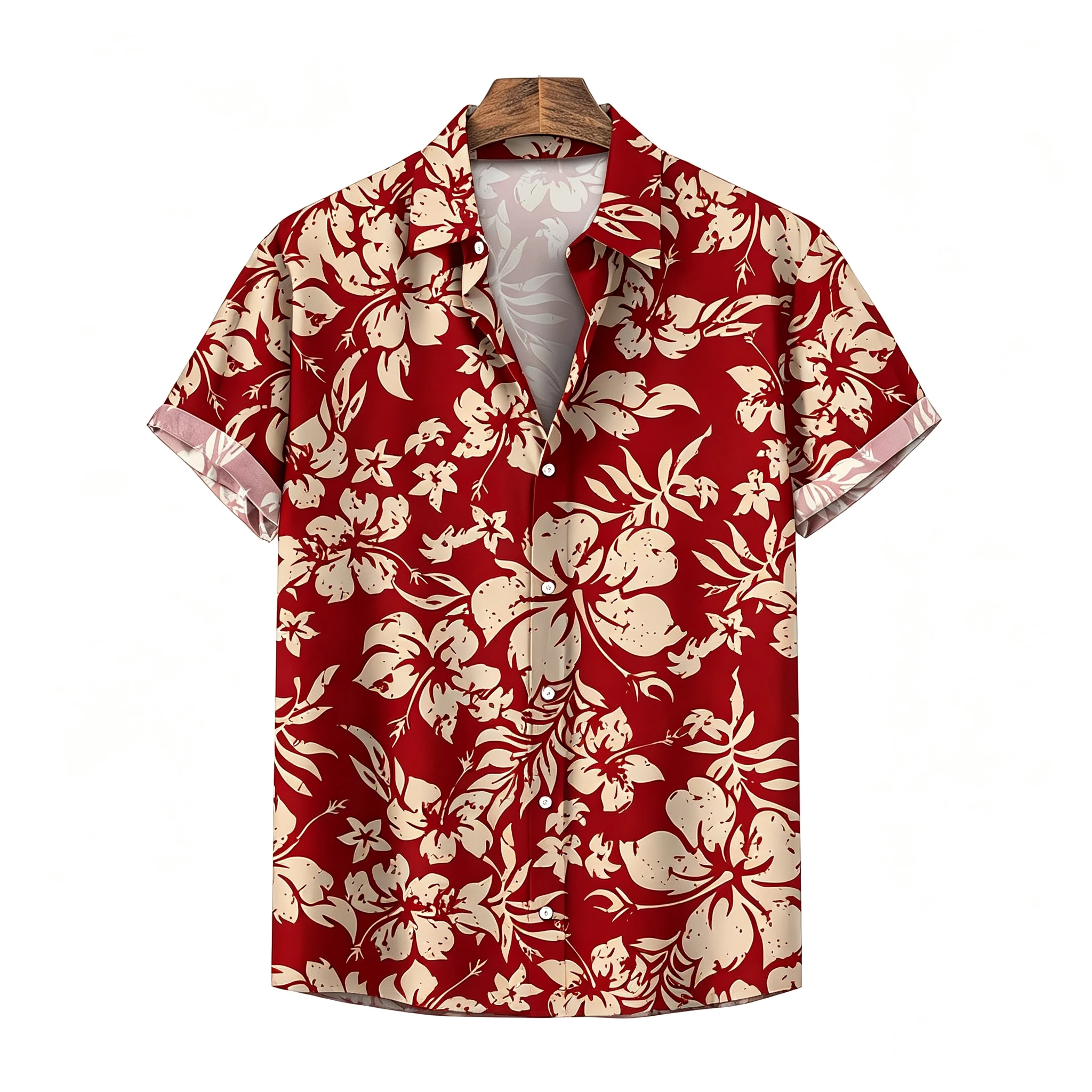 3D Printed Men's Hawaiian Floral Shirts - Trendy and Versatile Top