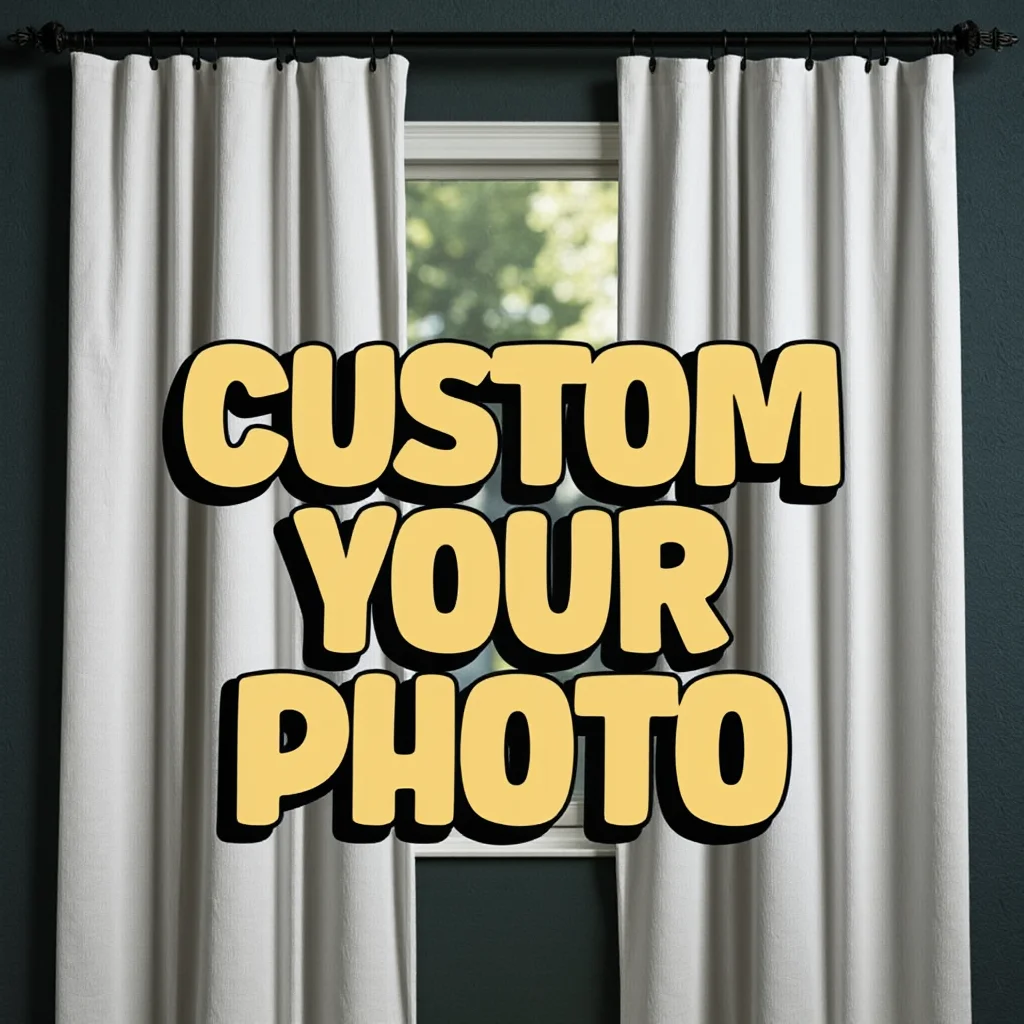 Maßgeschneiderte Foto-Fenstervorhänge, Volant, für den Außenbereich, Küche, Vorhänge, Fensterbehandlung, Ideen, Fenster, personalisierte Heimdekoration