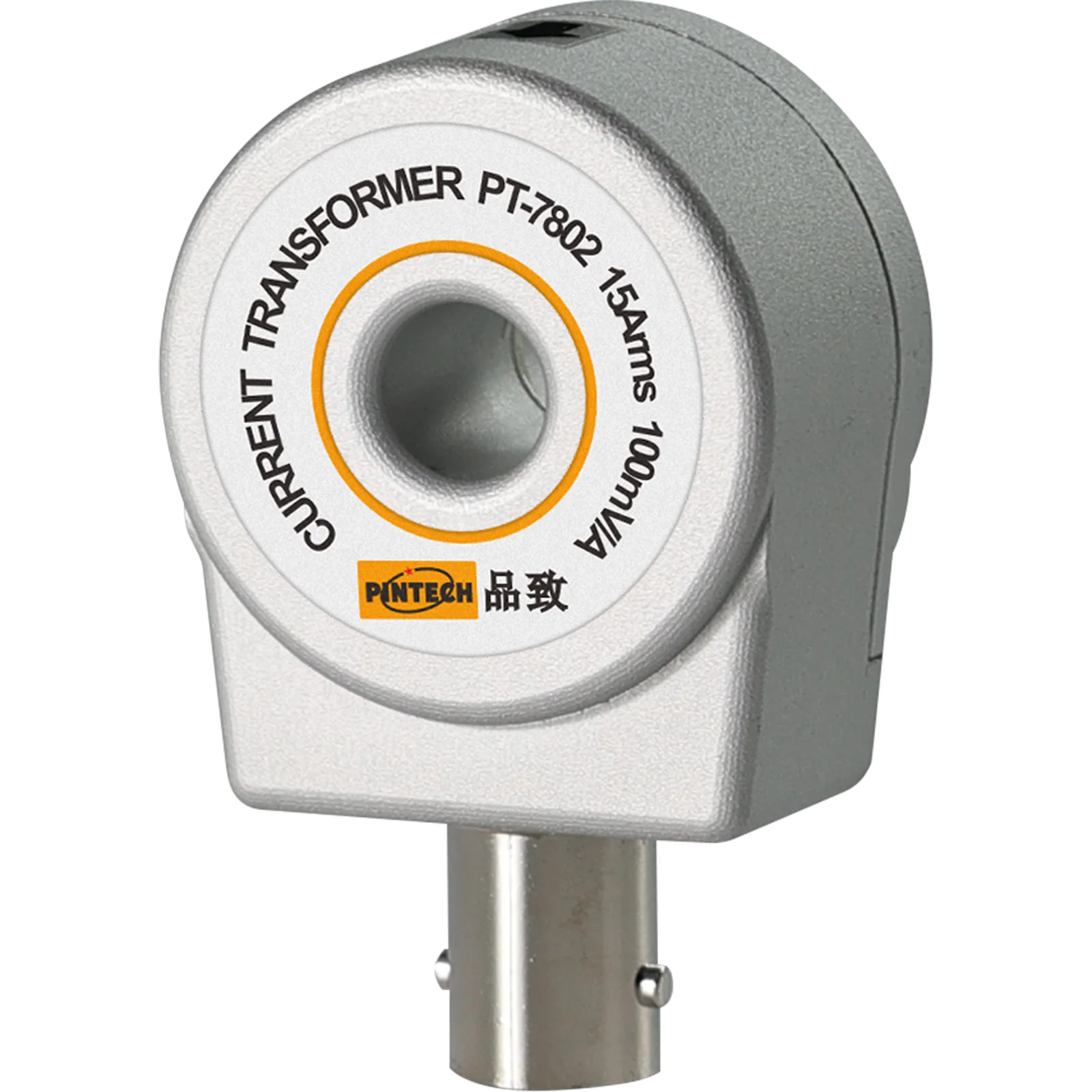 PINTECH PT-7802 AC Current Probe for Oscilloscope Multimeter, Current Loop Probe 600Ap, 10MHz, 100mV/A,with BNC Connector