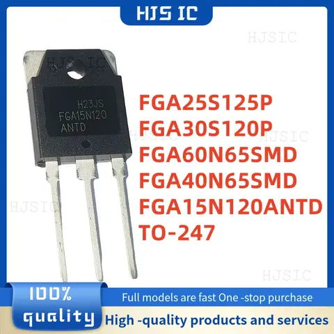 5PCS NEW FGA30S120P 30S120P FGA60N65SMD FGA60N65 FGA15N120ANTD FGA15N120 FGA40N65SMD FGA40N65 FGA25S125P 25S125P TO-3P MOS FET
