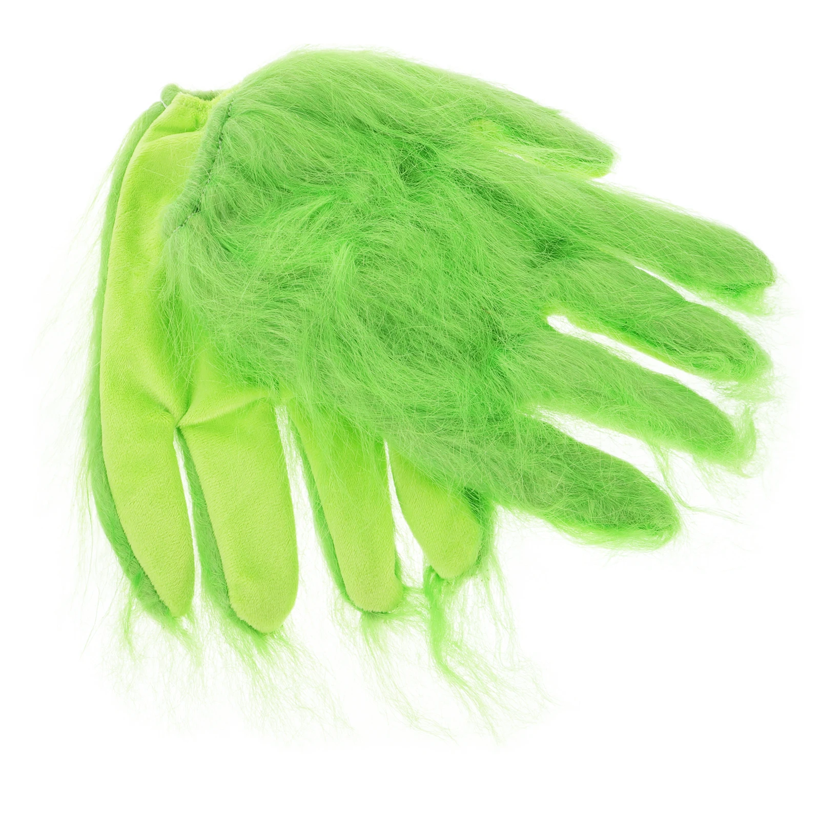 

1 Pair Green Furry Cosplay Gloves Halloween Party Costume Accessories Spooky Hand Props For Adults Gloves Bulk Halloween