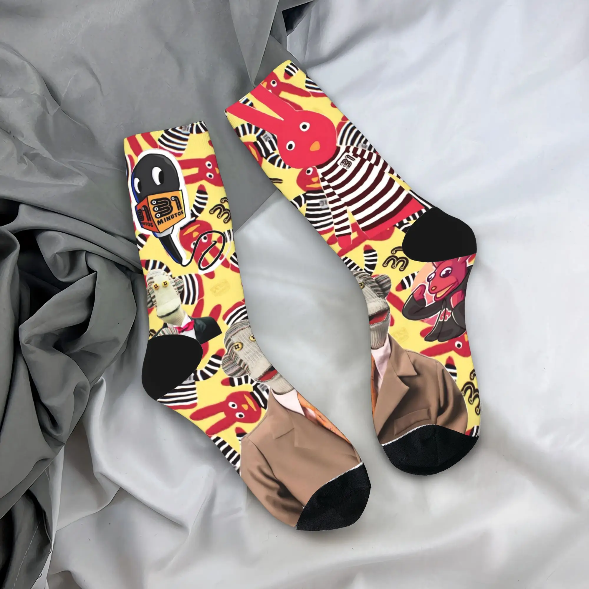 

31 Minutos Comedy Television Stockings Fashion Socks Women Men Quality Socks Spring Running Sports Design Anti Slip Socks