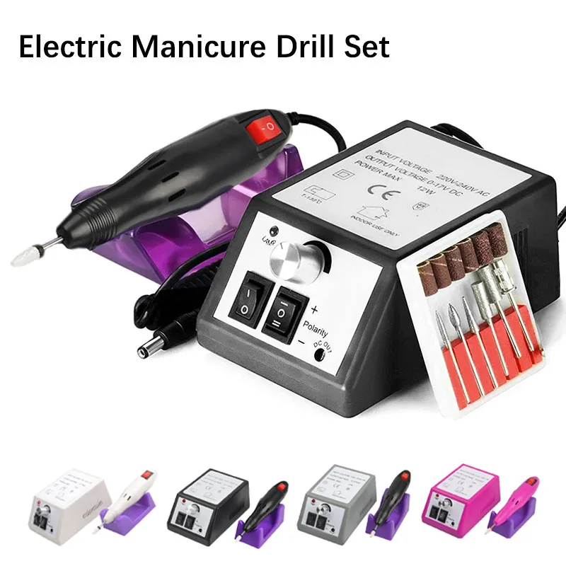 HALAIMAN High Quality Electric Nail Sander Driller Professional Material Nail Drill Machine Manicure Set Nail Accessories Tools