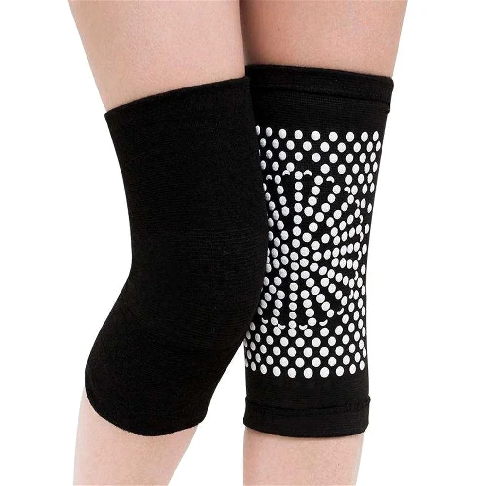 2pcs Self Heating Knee Pads Relieve Pain Improve Blood Circulation Breathable Warm Wormwood Knee Pad Knee Massager Leg Fot Warme