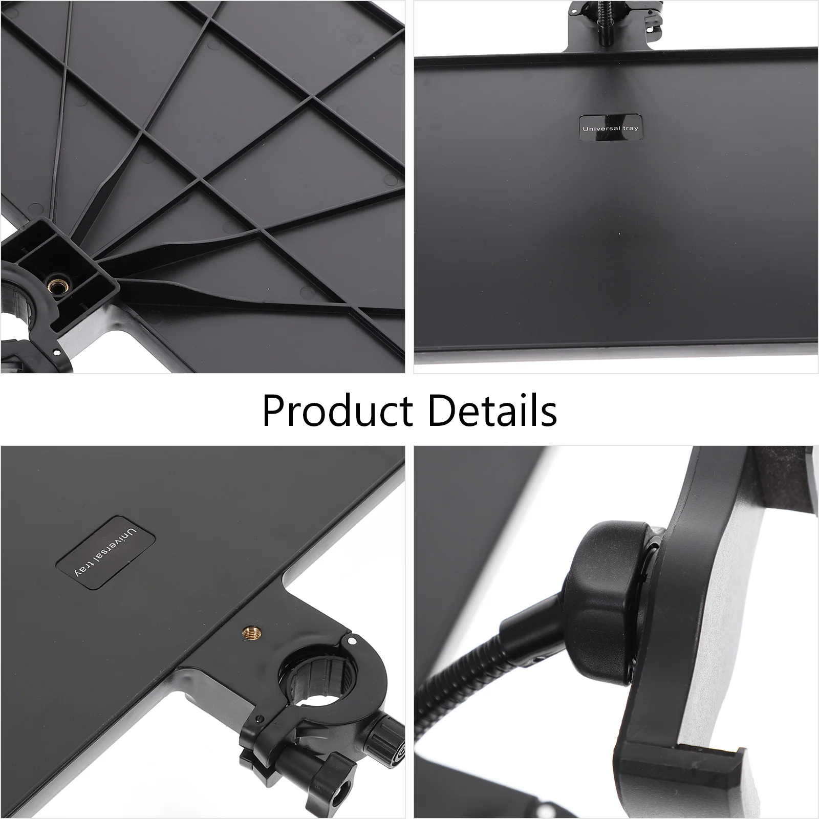 

Mobile Phone Live Broadcast Stand V3 Large Tray 27x20.5cm Mic Stand Sound Card Holder Clamp Rack Durable Metal Universal