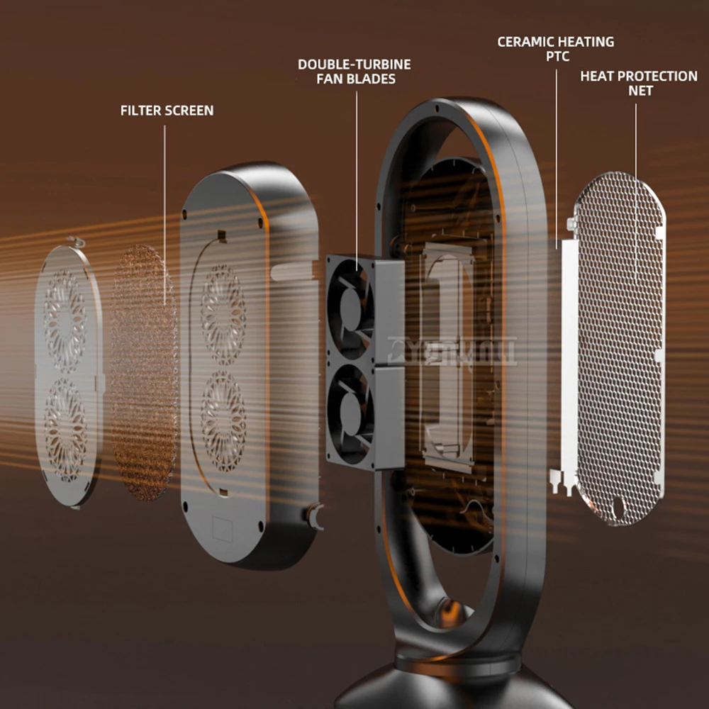 LOK-H2 سخان كهربائي منزلي موفر للطاقة على نطاق واسع لتدفئة الشتاء في المنزل بأكمله