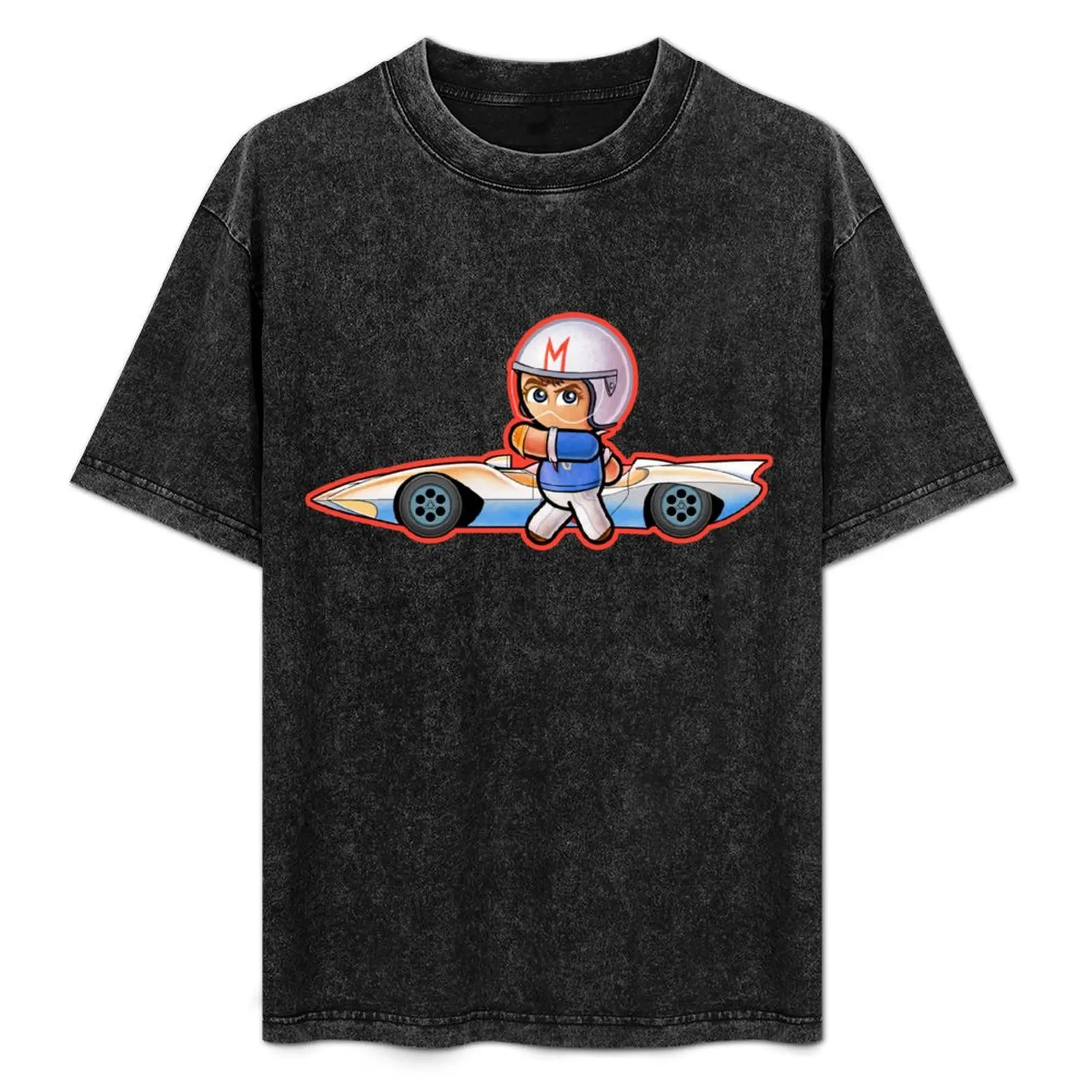 

SPEED RACER & MACH 5 Pooterbelly T-Shirt Casual Work Wear T-Shirt