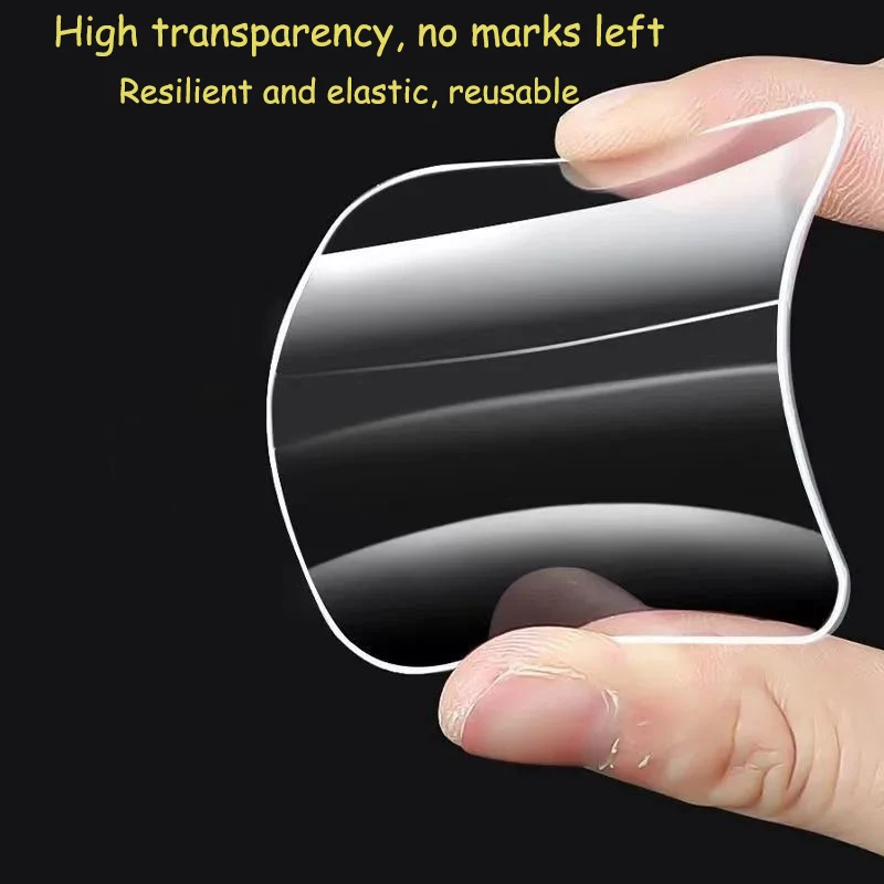 10Pcs Double Sided Tape Transparent Waterproof Wall Stickers Home Kitchen Adhesive Paste Strong and Seamless Tile Hook