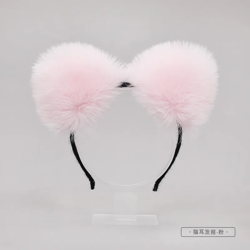 Lolita Animal Cat Fox Ear Hair Hoops Cosplay Faux Fur Hairband Girls Halloween Anime Headbands Headwear Hair Accessories