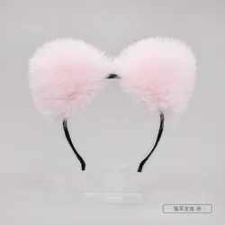 Lolita Animal Cat Fox Ear Hair Hoops Cosplay Faux Fur Hairband Girls Halloween Anime Headbands Headwear Hair Accessories