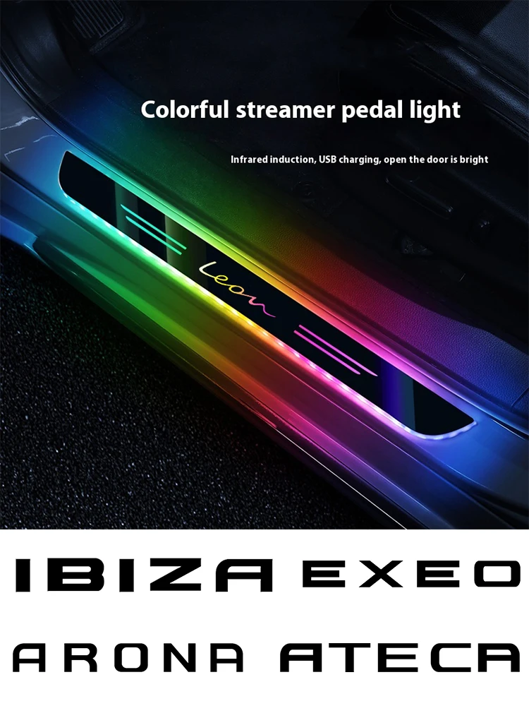 

Car LED Wireless Threshold Light For Seat FR Alhambra Arona Arosa Ateca Cordobe Exeo Ibiza Leon Mii Tarraco Toledo Auto parts
