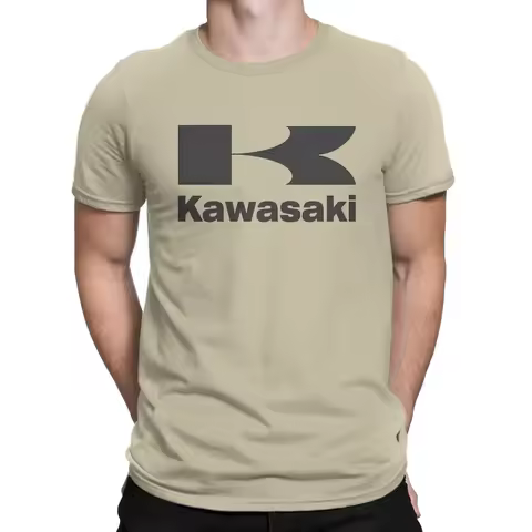 tops K-Kawwasaki O Neck Short Sleeve 100% Cotton T Shirt Funny Top Quality Gift Idea 2024 fashion new KAWASAKY Man's TShirt