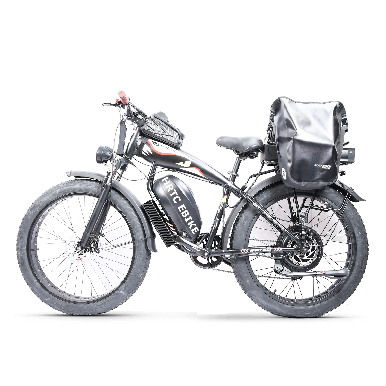 Custom 26inch Fat Snow tire ebike 1500W 48V 70ah Large capacity Li-ion battery electric long-distance cycling Super E-bike