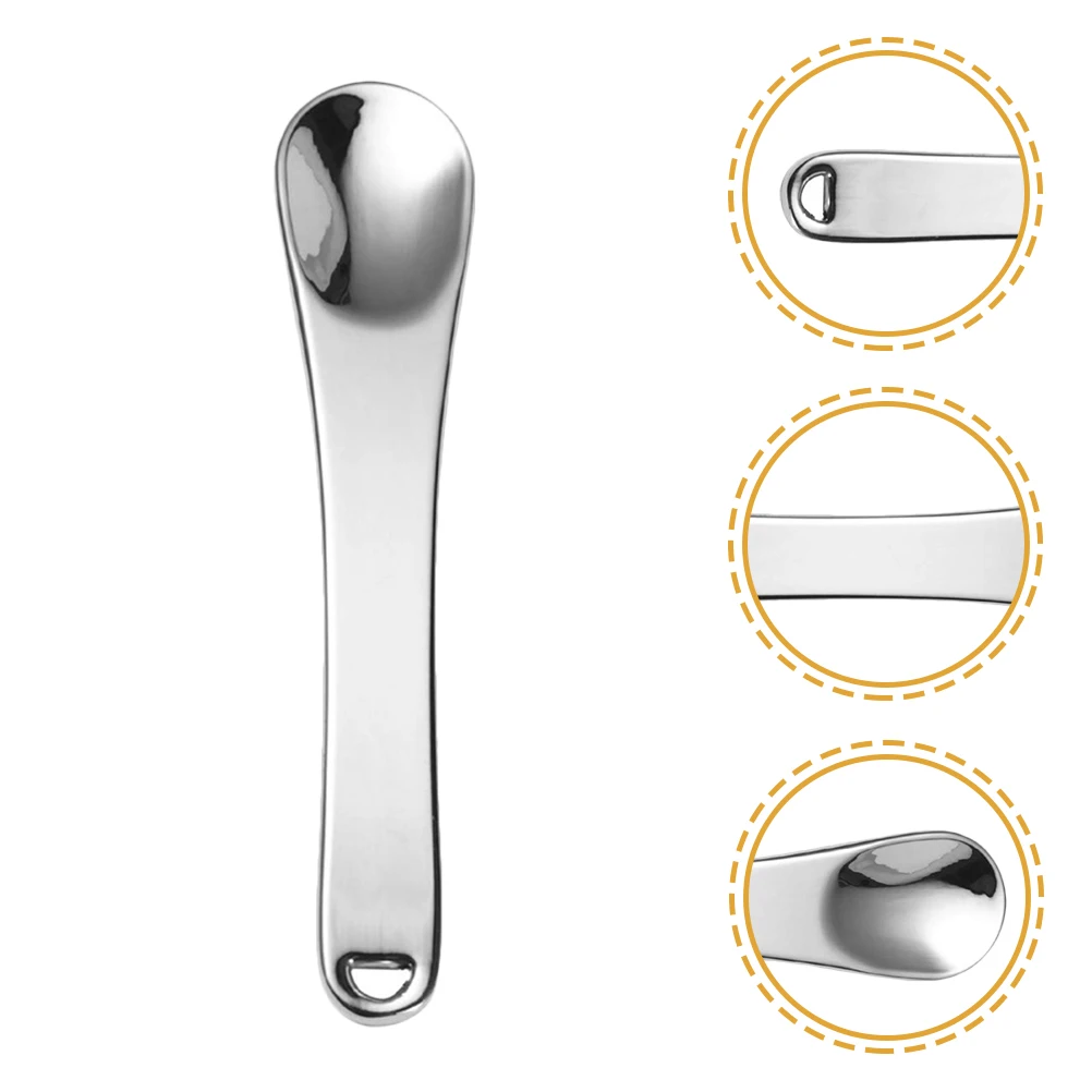 5pcs Zinc Alloy Spoons Mini Lotion Eye Cream Applicator Face Makeup Spatulas Skin Spatula Beauty Scoop Travel Size