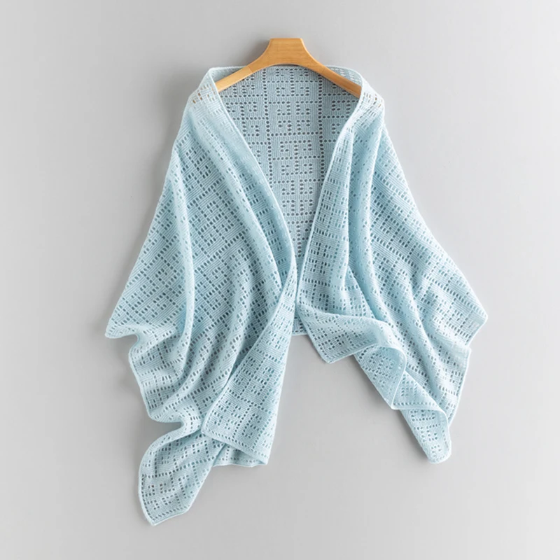 

MELILABM Ladies' Shawl Scarf Hollow out Design Warmer Soft Cashmere Shoulder Wrap for Stylish Warmth