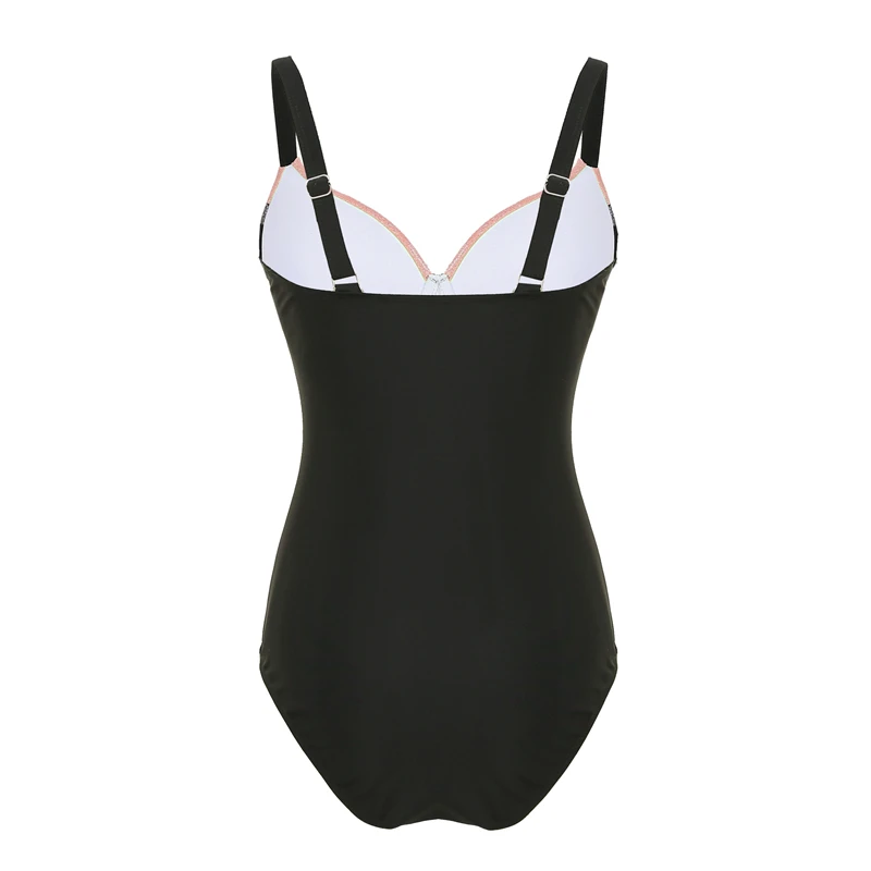 2021 CX One piece swimsuit Solid Underwire bodysuit Sexy Patchwork mujer bathing suits Plus Size Swimwear women