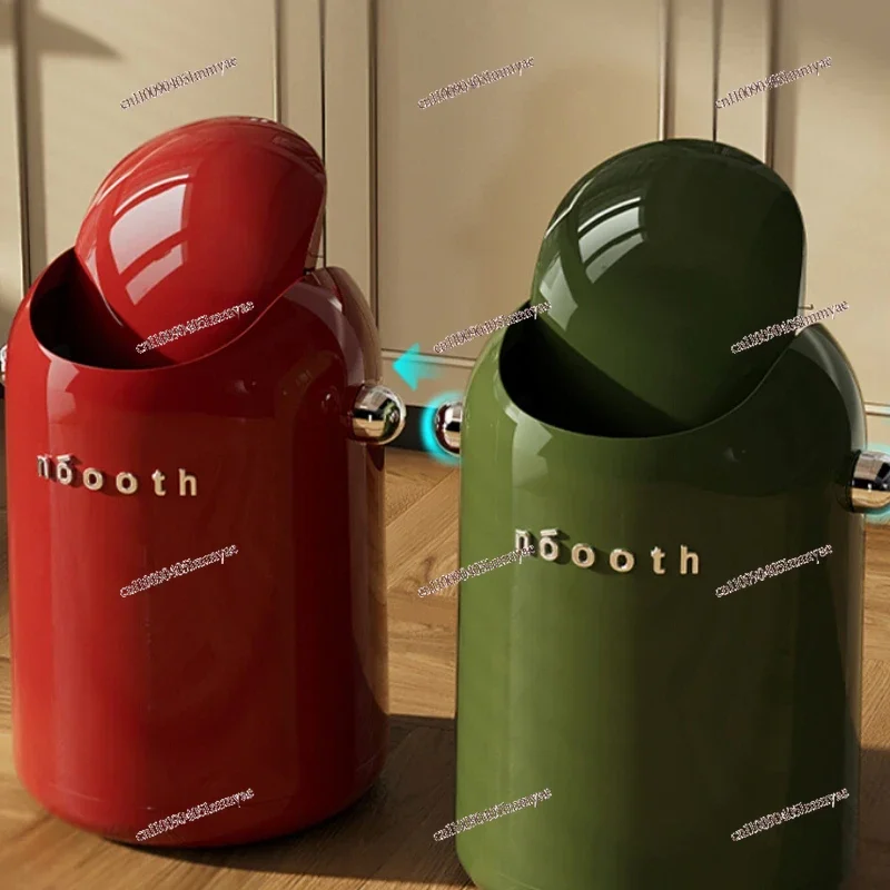 

Swing Lid Trash Bin Kitchen Dual-Bin Sealed Waste Can Odor-Free Bathroom Tissue Dispenser Automatic Office Waste Basket