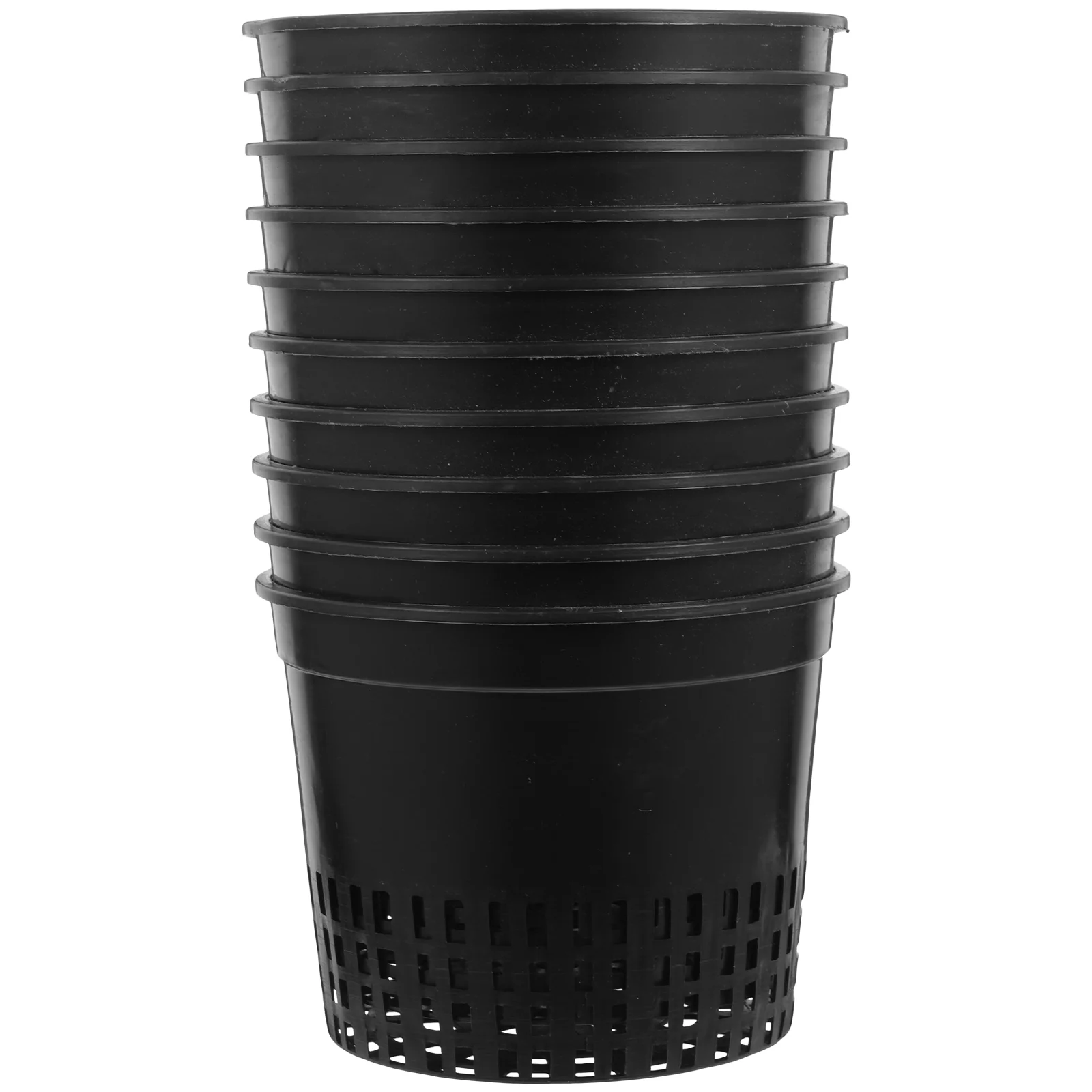 

10PCS Hydroponics Plastic Growing Cups Soilless Culture Basket Plastic Planting Baskets Water Grass Planting Pot for Store Home