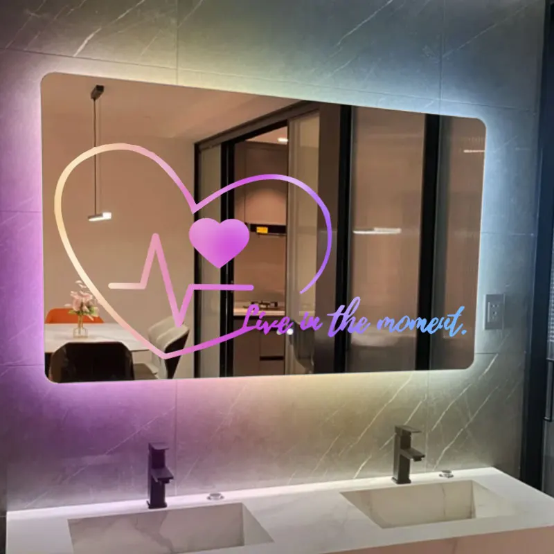 

Mirror Light Personalised Words Acrylic Mirror Wall Lamp LED Light Wall Custom Name Neon Sign Anniversary Gift Room Decorations