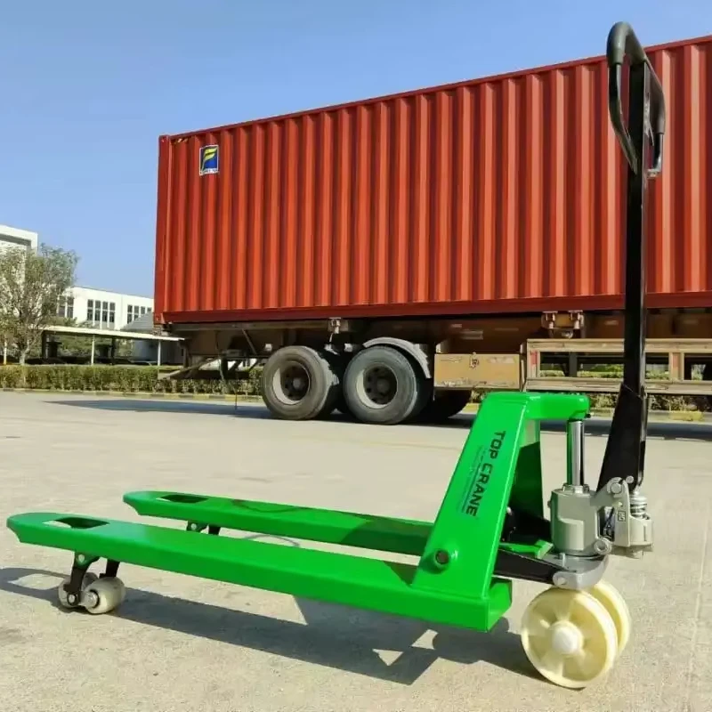 

Professional Grade Industrial Pallet Jack | Reliable Hand Pallet Truck 4-Wheel All-Terrain Design Nylon/PU Forklift Wheels For