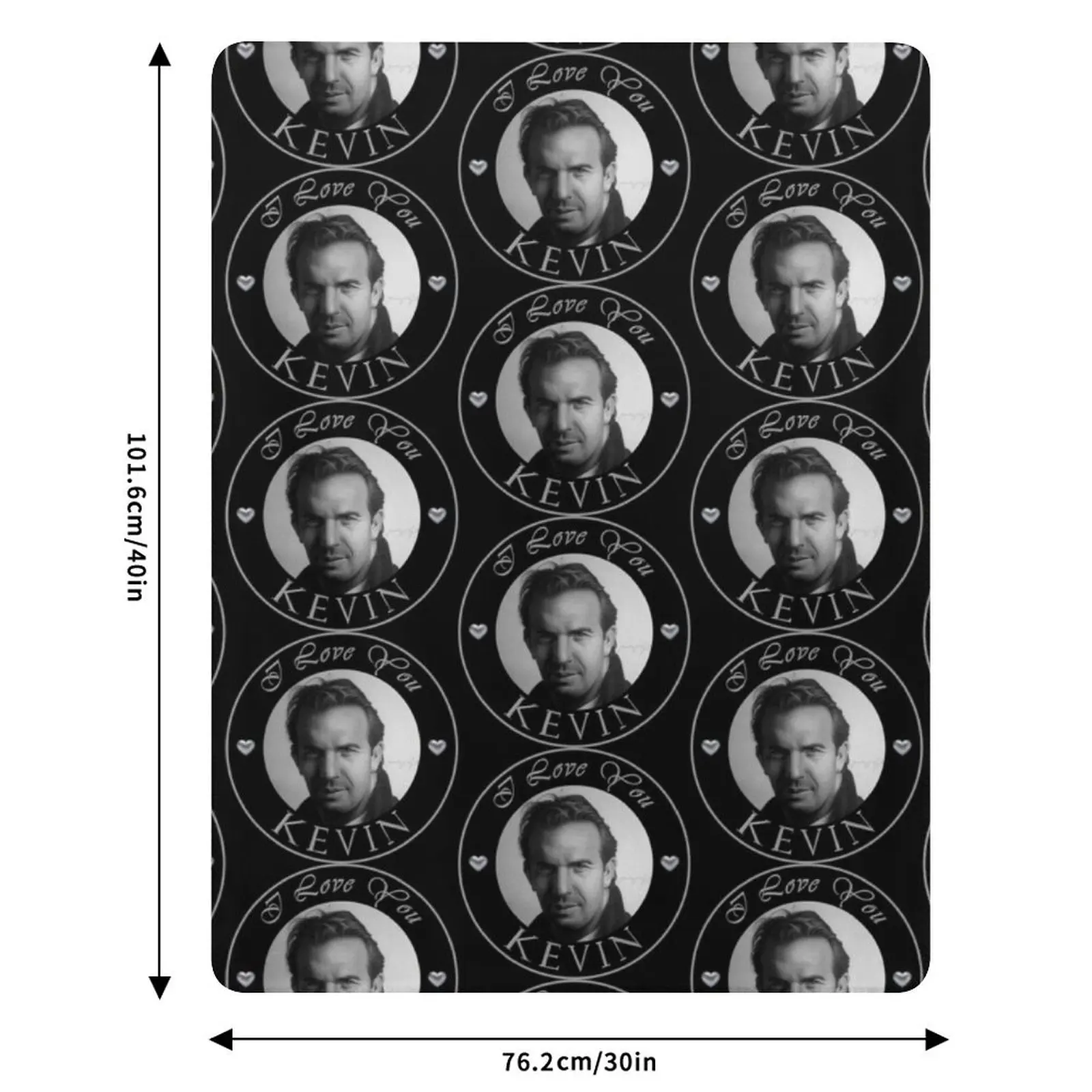 أنا أحبك كيفن رمي بطانية فضفاضة ناعمة بطانية الشاطئ #6