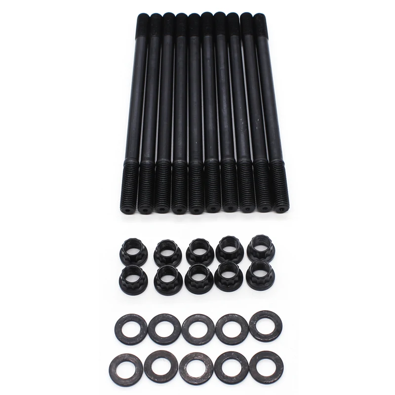 For Honda Acura Integra GSR B18C1 B18C5 B20VTEC Cylinder Head Stud Kit Black