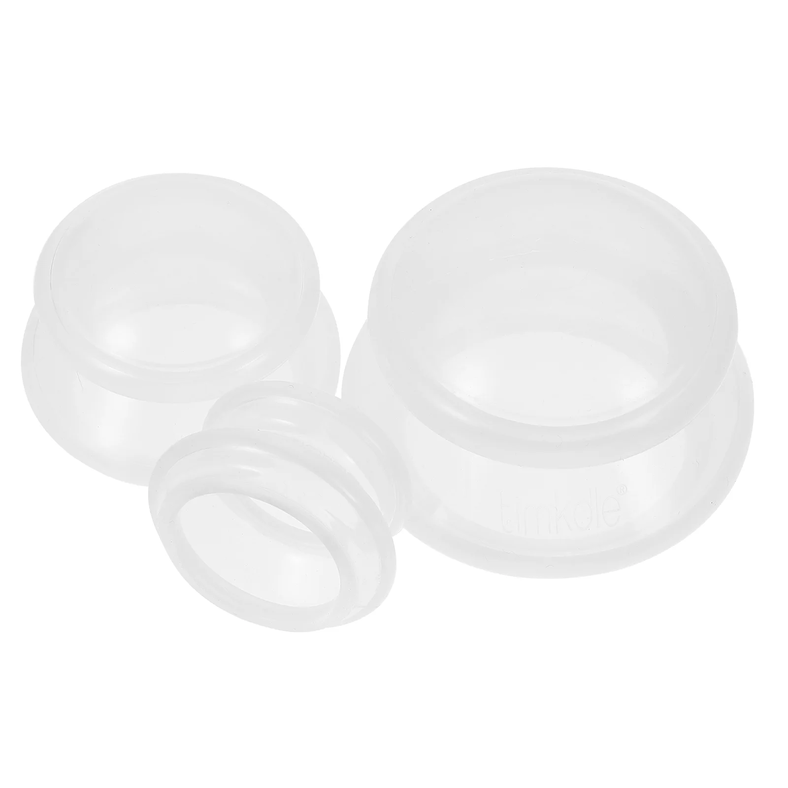 Set di coppettazione in silicone con tazza per il mento da 3 pezzi, ventose, strumento di bellezza, gel di silice trasparente per uso domestico