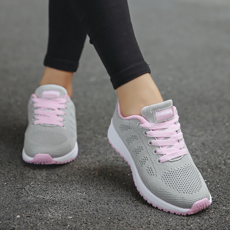 Akexiya Black Sport Shoes Woman Air Cushion Running Shoes For Women 2019 Outdoor Summer Sneakers Female Walking Jogging Trainers