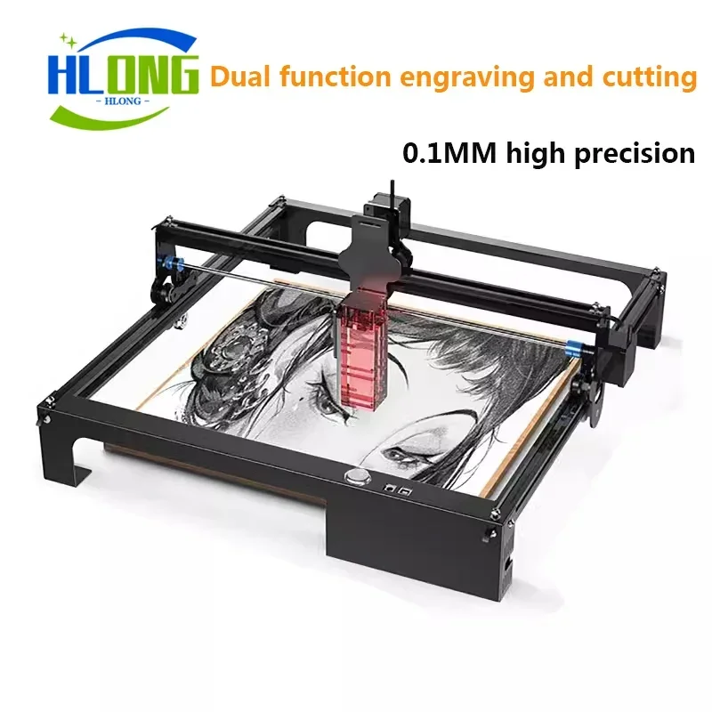 

Hlongda DIY-KIT Dual Laser Graving Engraving Cutting Machine Diode Engraver Desktop Metal Cutter Woodworking Tools 2W 5W 10W 20W