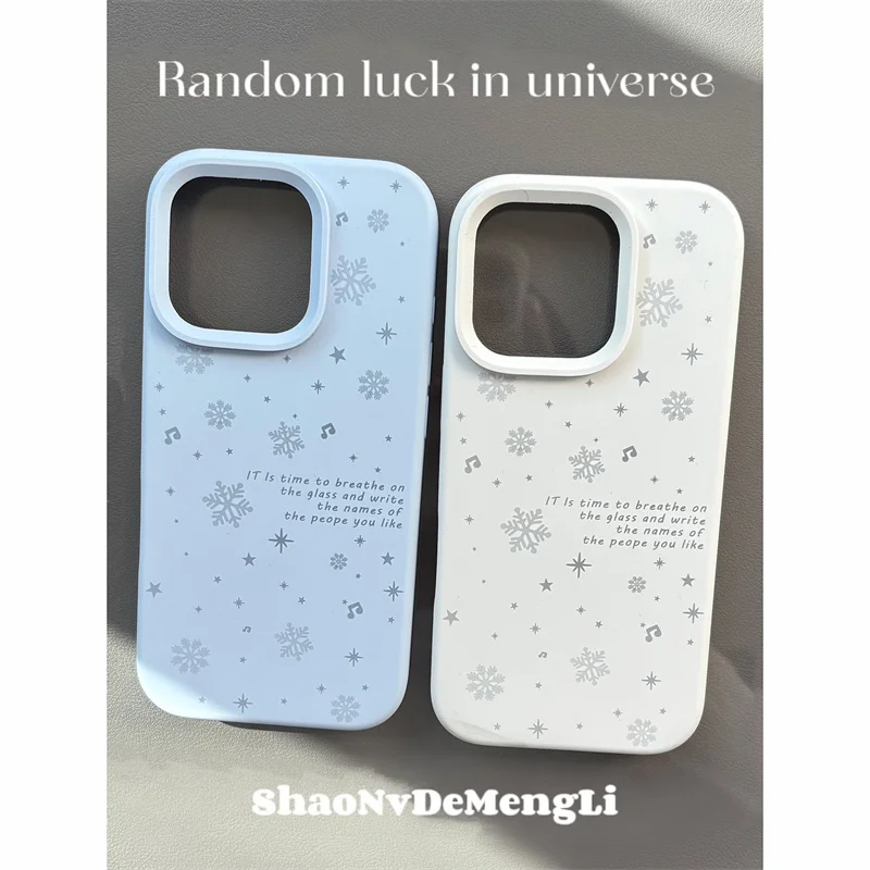 เคสโทรศัพท์มือถือสีเทา-น้ำเงินลายดาวแบบมินิมอล สำหรับ iPhone 16 15 14 13 12 11 Pro Max Plus ดีไซน์ทันสมัย ป้องกันการกระแทก พร้อมของขวัญ