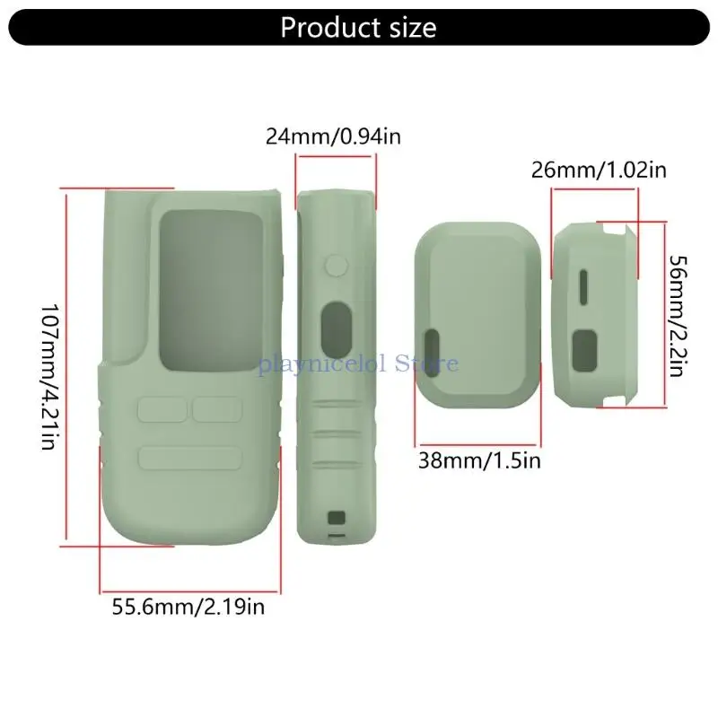 متعدد الألوان سيليكون الغطاء الواقي ل Yawpet DT61 طوق تدريب الحيوانات الأليفة قابل للغسل و مقاومة للصدمات كم الجلد E8BA