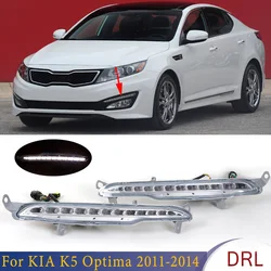 For KIA K5 Optima 2011 2012 2013 Front Bumper LED DRL Daytime Running Light Daylight Fog Lamp