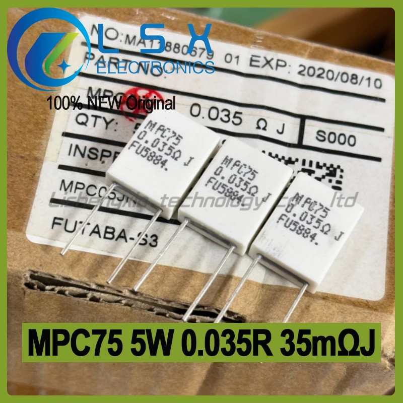 10-50pcs-mpc75-5w-0035r-35mΩj-35-miliohm-resistor-de-cimento-ceramico-para-audio-mpc05jr035-novo-e-original