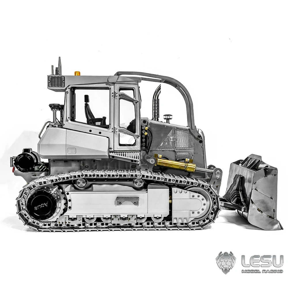 LESU 1/14 RC Hydraulic Bulldozer Aoue 850K John Remote Control Deere Metal Dozer Model Kits Heavy Machine Pump Valve Motor