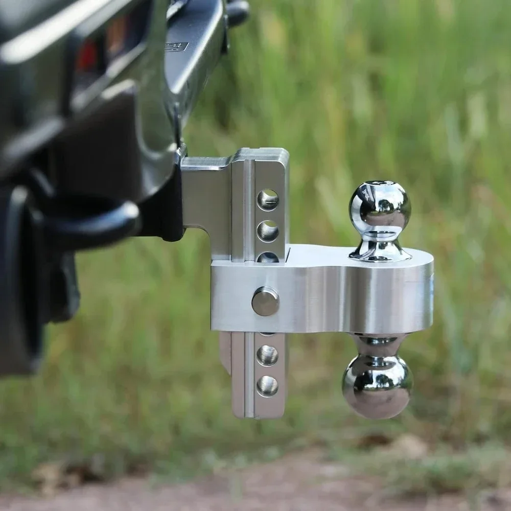 Adjustable Trailer Hitch 6 Inch Drop Hitch Ball Mount (Fits for 2-Inch Receiver)