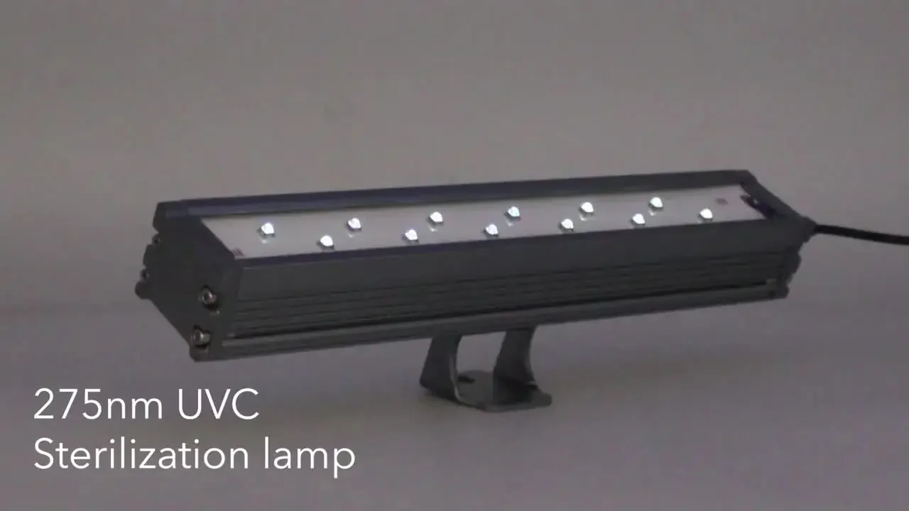 UV disinfecting lamps 1000mm length 40w UVC275nm LED germicidial uv lamps