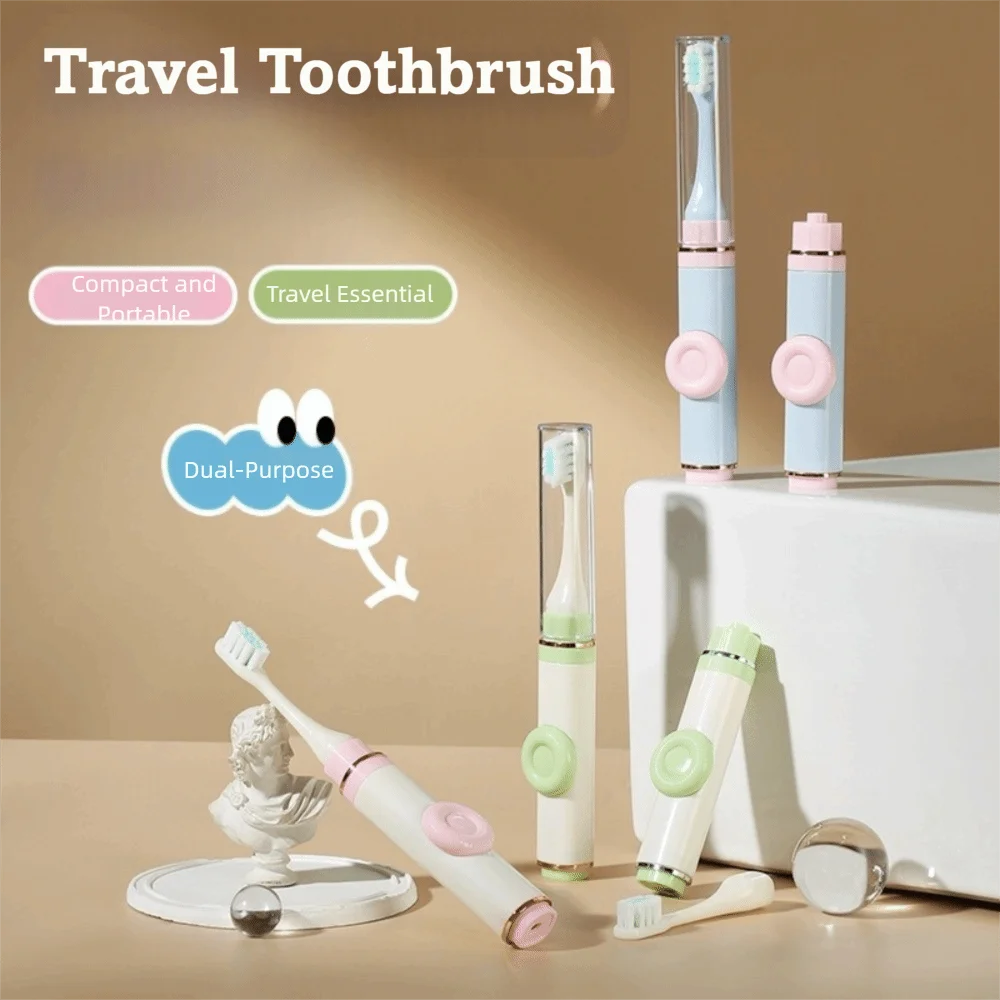 فرشاة أسنان بلاستيكية للسفر خفيفة الوزن لتنظيف الفم بشعيرات ناعمة فرشاة أسنان للعناية بالفم فرشاة أسنان قابلة للطي للأطفال #3