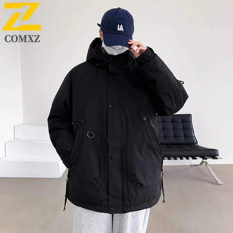 

Men's Interchange Jacket Cotton Winter Autumn multifunctional Coat Waterproof Warm Casual Streetwear Hiking Camping Outerwear