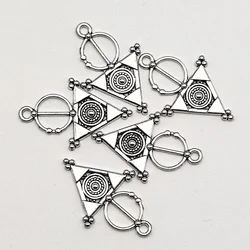(20Pieces)Graceangie Bohemia Alloy Necklace Pendant 33*21mm Triangle Circle Jewelry Making diy Women Gift Metal Charms 39421