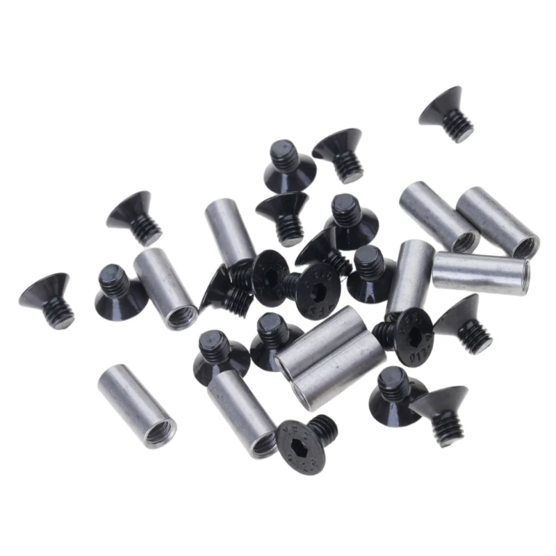 10pcs/lot Knife Handle Bolt Rivets Scale Screw Fastener Nut YFS Flat Hex Head Knives Fastening DIY Material Alloy