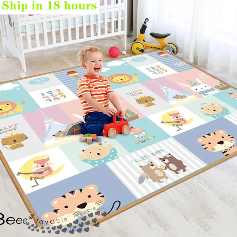 Non-Toxic Baby Play Mats Brinquedos para Crianças, Developing Mat, Baby Room Crawling Pad, Folding Activities Mat, Baby Carpets