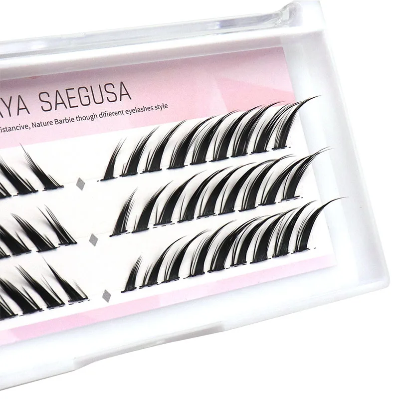 Skew Fly tipo seccional pestañas postizas rizo grueso cómic europeo y americano pestañas acampanadas extensión de pestañas herramientas de maquillaje