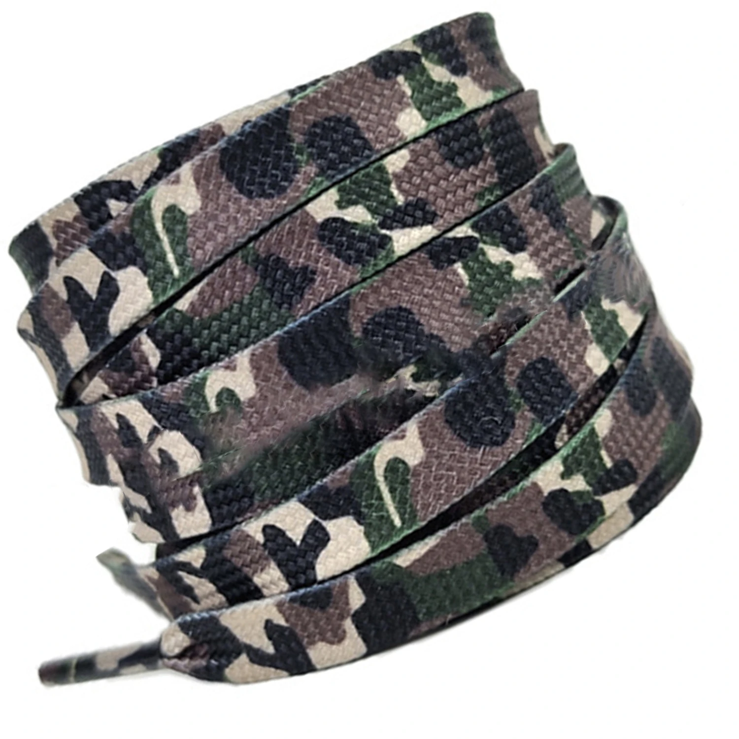 Trendy Camouflage Print Shoelaces Flats Shoelace for Sneakers Shoe Laces Woman Man Rope Laces Accessories