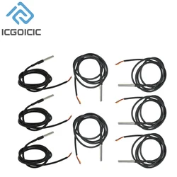 1/10PCS DS18B20 Waterproof Thread Temperature Probe Temperature Sensor Stainless Steel Package 1/2/3/5/10Meter For Arduino