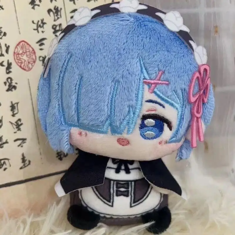 Re:life In A Different World From Zero Rem Sit Posture Q Version Plush Doll Shoulder Bag Hanging Ornaments Friend's Holiday Gift