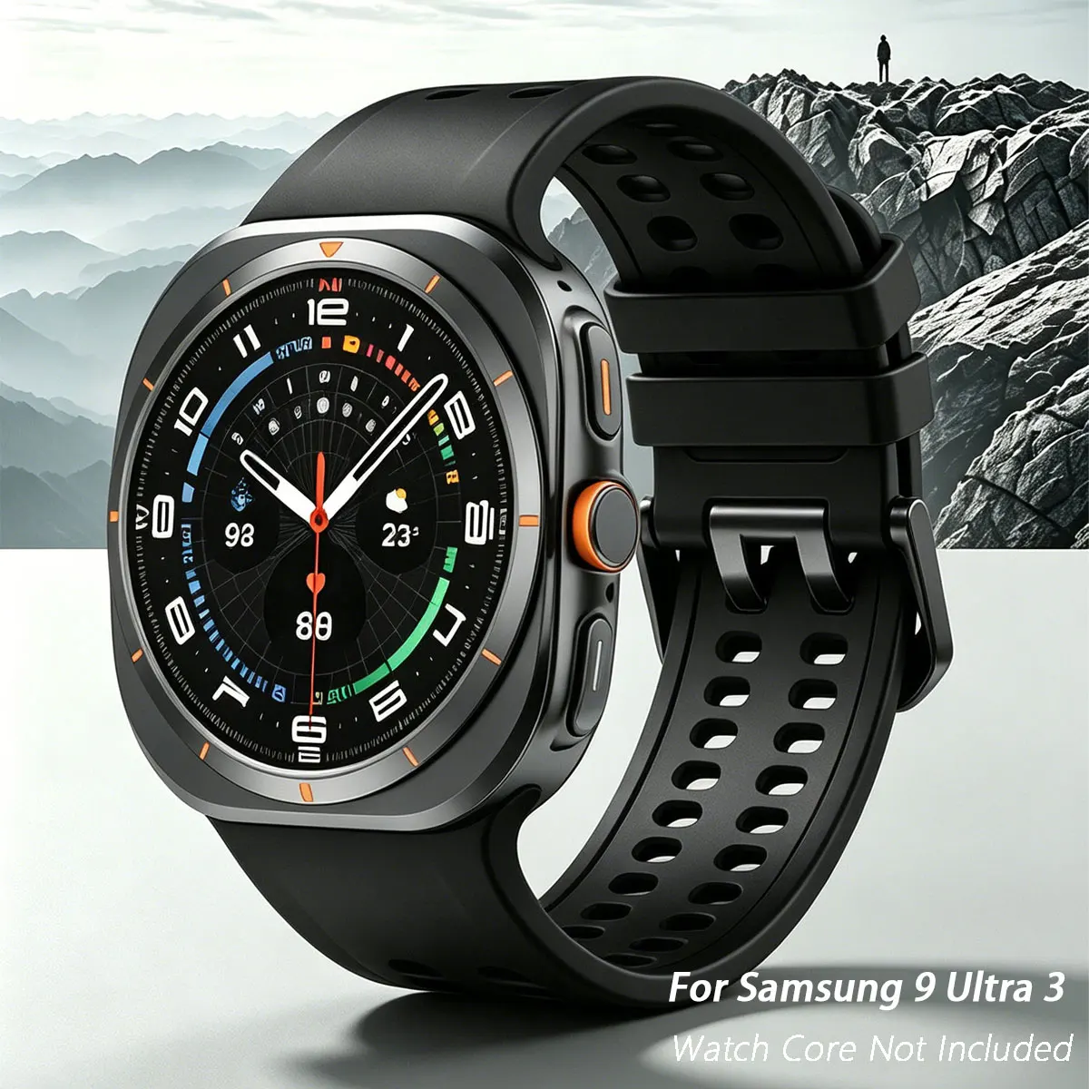 Silicone Straps For Samsung Galaxy Watch Ultra 3 1 2 47mm Marine Band For Galaxy Watch Ultra 2024 2025 2026 Breathable Belt