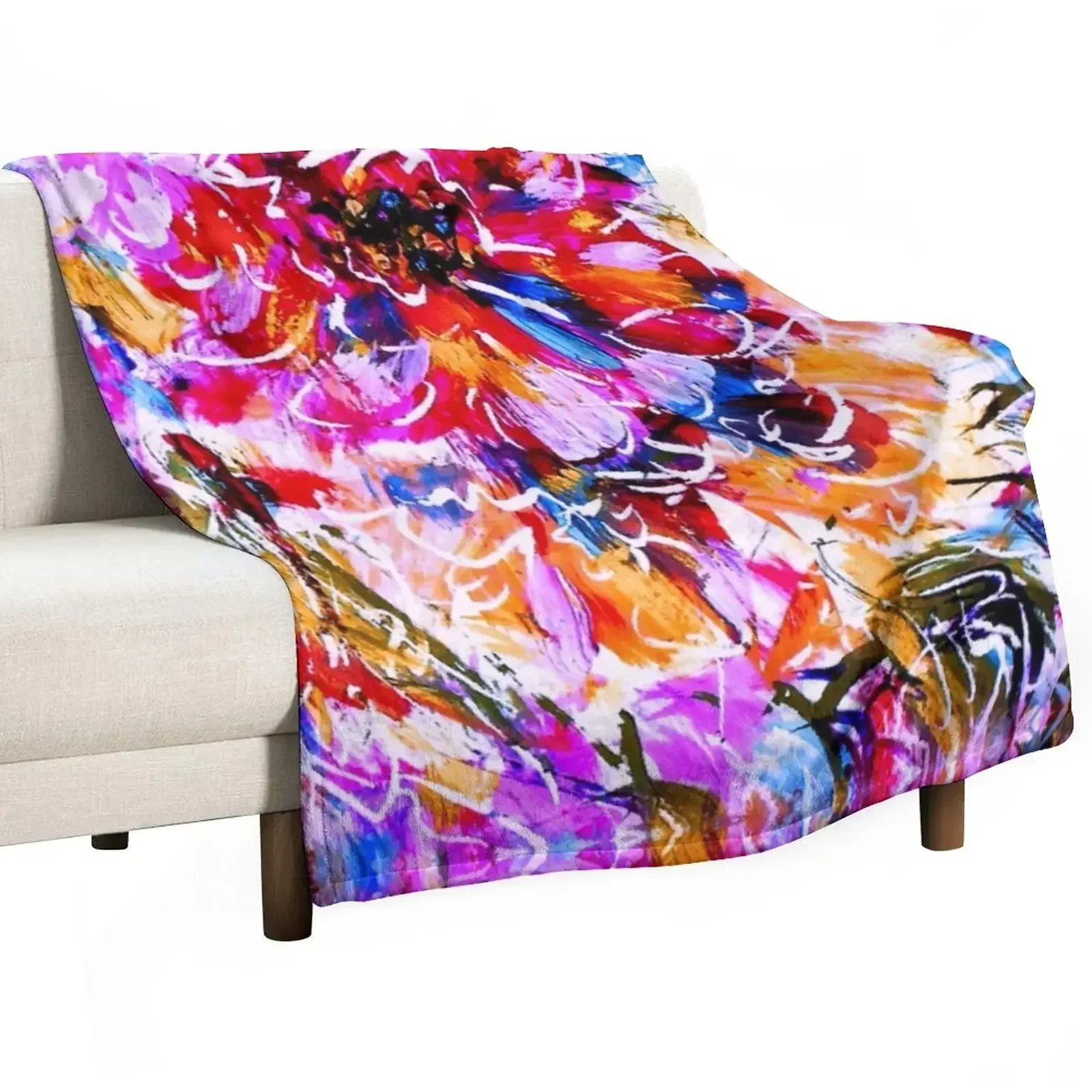 Zinnia Throw Blanket Summer heavy to sleep Blankets